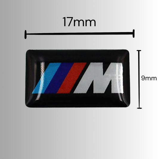 (8) BMW Wheel M Badge Sticker Emblem Decal 17mm X 9mm
