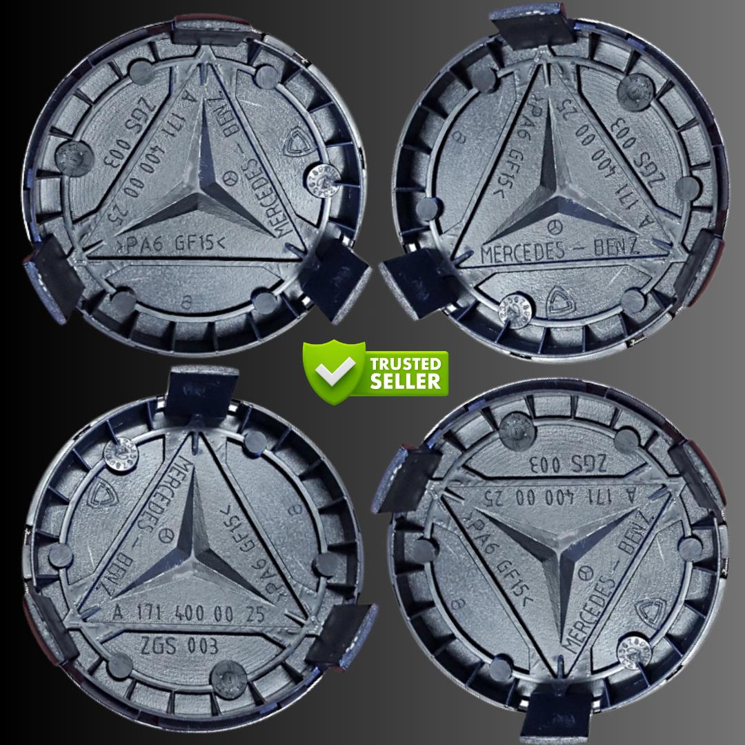 (4pcs) Mercedes Benz Wheel Center Caps 75mm
