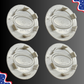 Set of 4 65mm Wheel Center Caps for Land Rover & Range Rover – Silver / Silver Logo back view