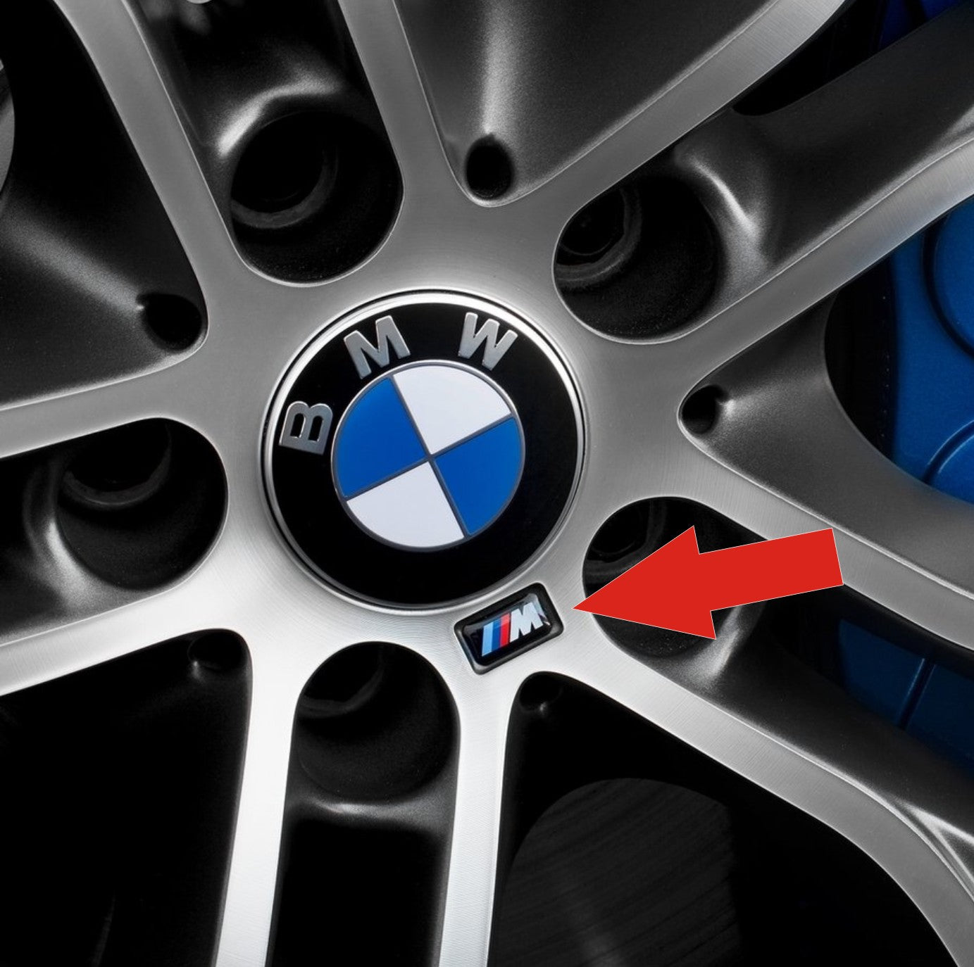 (4) BMW Wheel M Badge Sticker Emblem Decal 17mm X 9mm