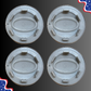 Set of 4 65mm Wheel Center Caps for Range Rover – Silver back view