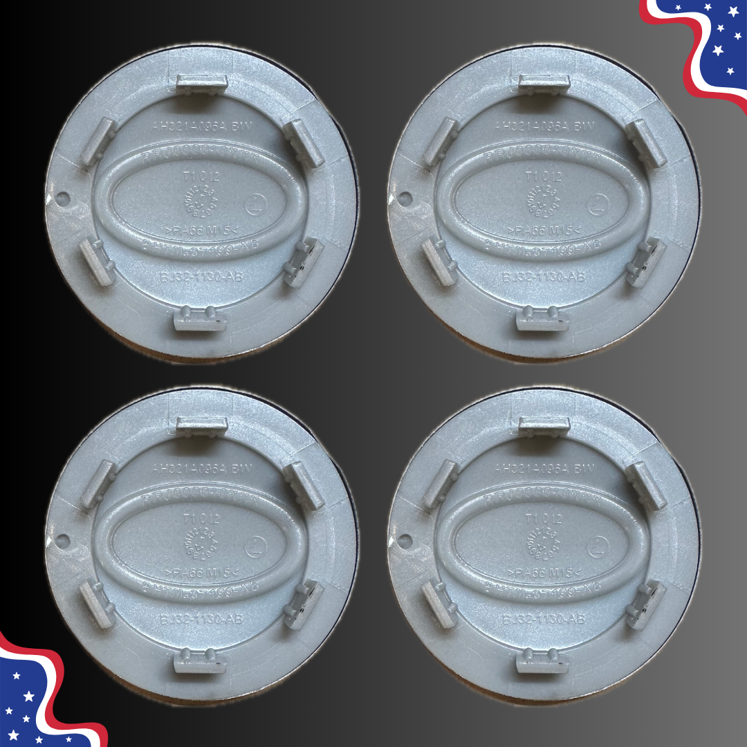 Set of 4 65mm Wheel Center Caps for Range Rover – Silver back view