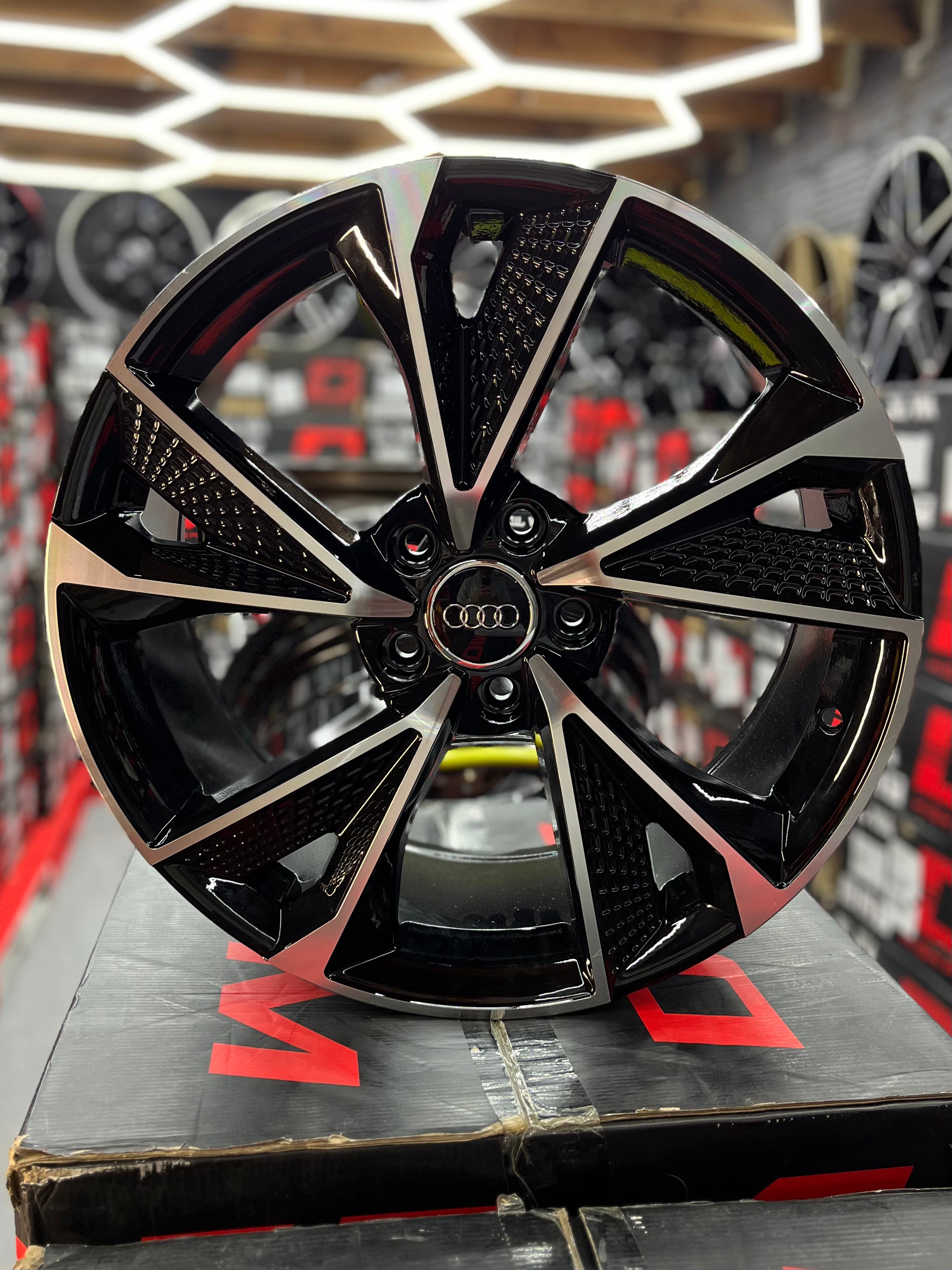 Low Price Audi Style Wheels Black Machined Face – EuroSpec Auto Parts